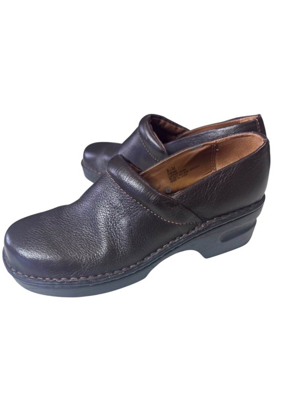 Brown's Landing brown leather slip resistant shoes size 8.5